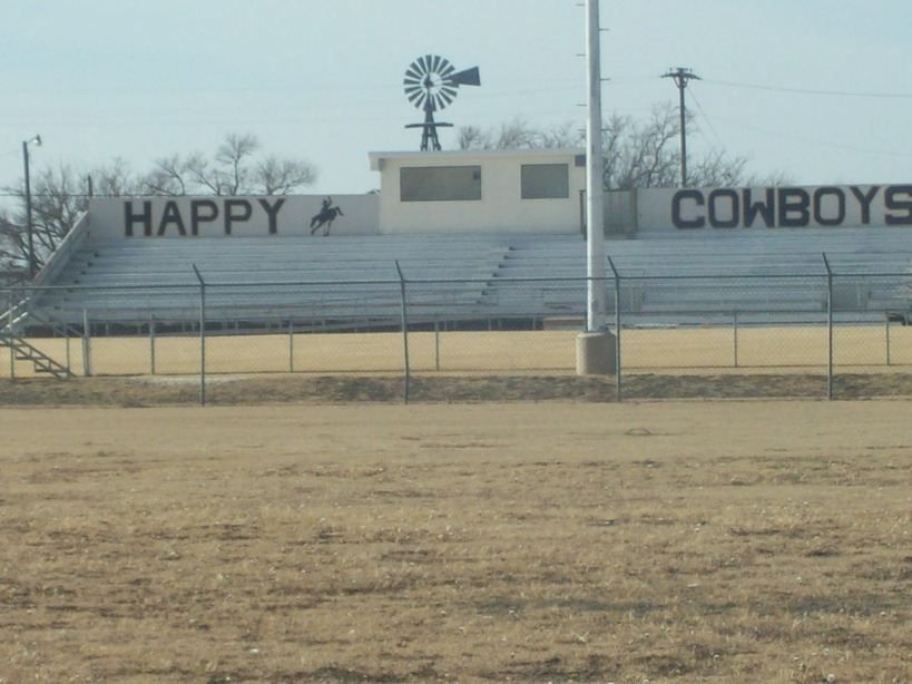 Happy, TX: Happy Cowboys Football Field