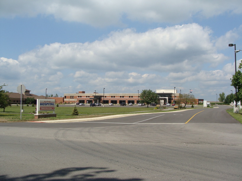 Portland, IN: Entrance to the Jay County Hospital