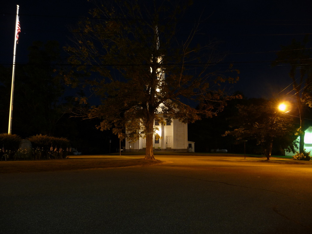 Phillipston, MA: Phillipston Church at Night