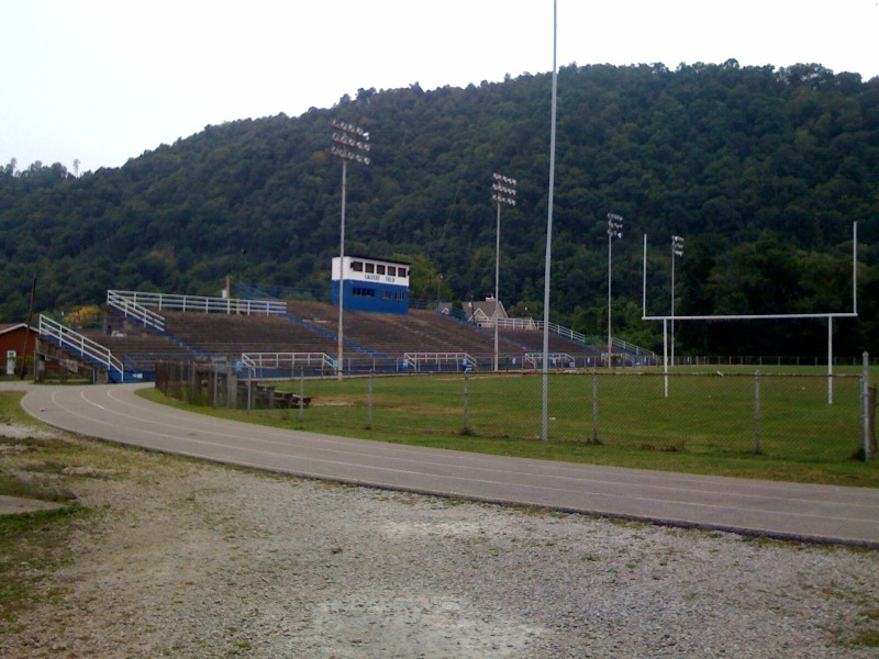 East Bank, WV This is the football field, Calvert Field, that belongs