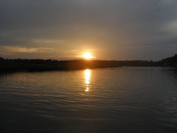 Newport News, VA: Sunset at the Denbigh Dock