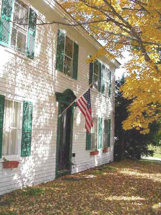 Wilmington, VT: Historic Averill Stand in the Fall - Wilmington's Oldest Home in Original Location