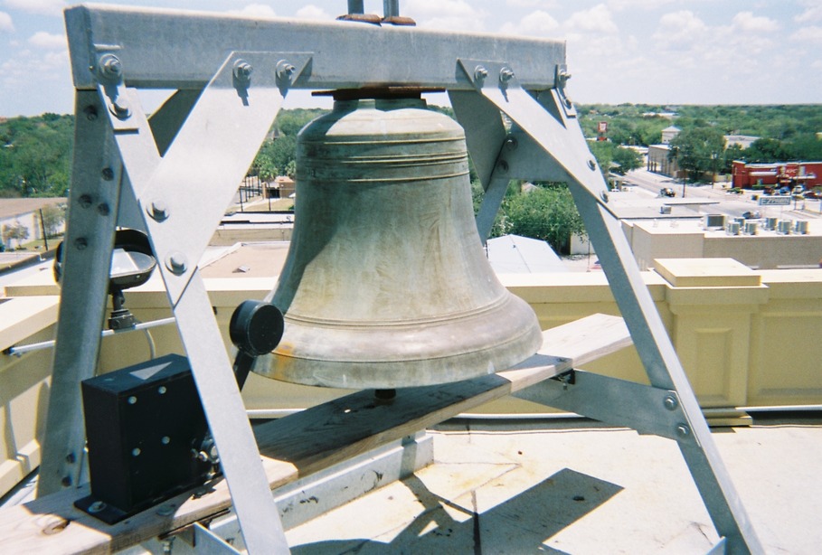 Beeville, TX: top of the corthouse VIEW 2 ac jones high school VIEW 1the old corthouse bell VIEW3