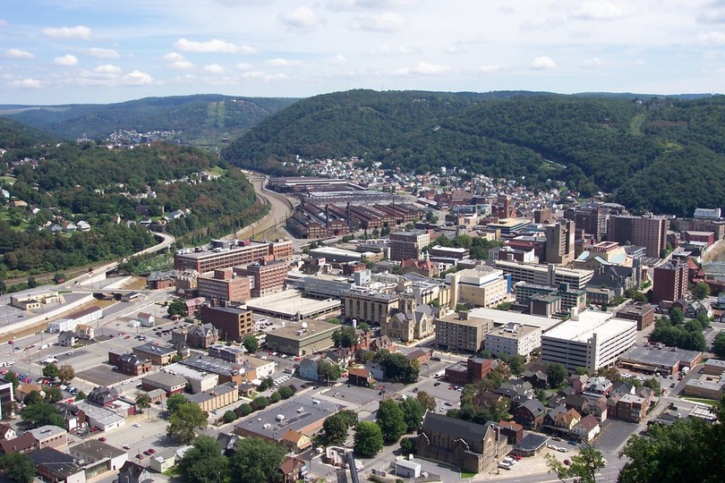 Johnstown, PA: View from the top of the Incline Plane