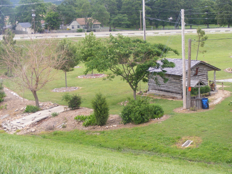Salina, OK Old Chouteau Trading Post from the back side. photo