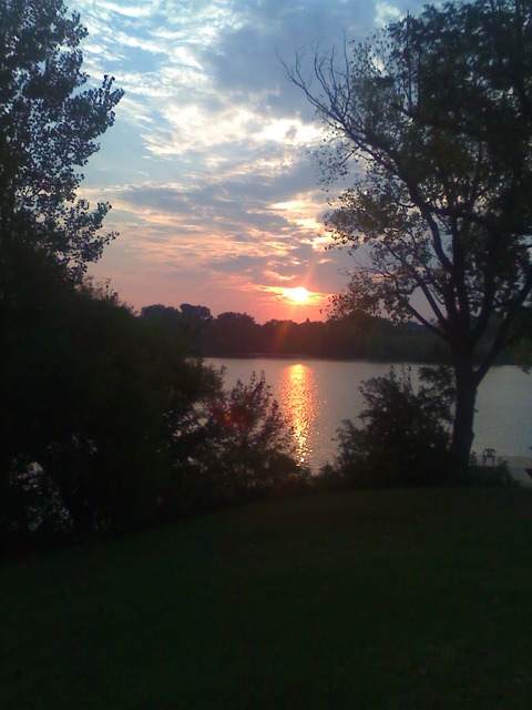 Marion, KS: SEPTEMBER SUNRISE AT MARION COUNTY LAKE