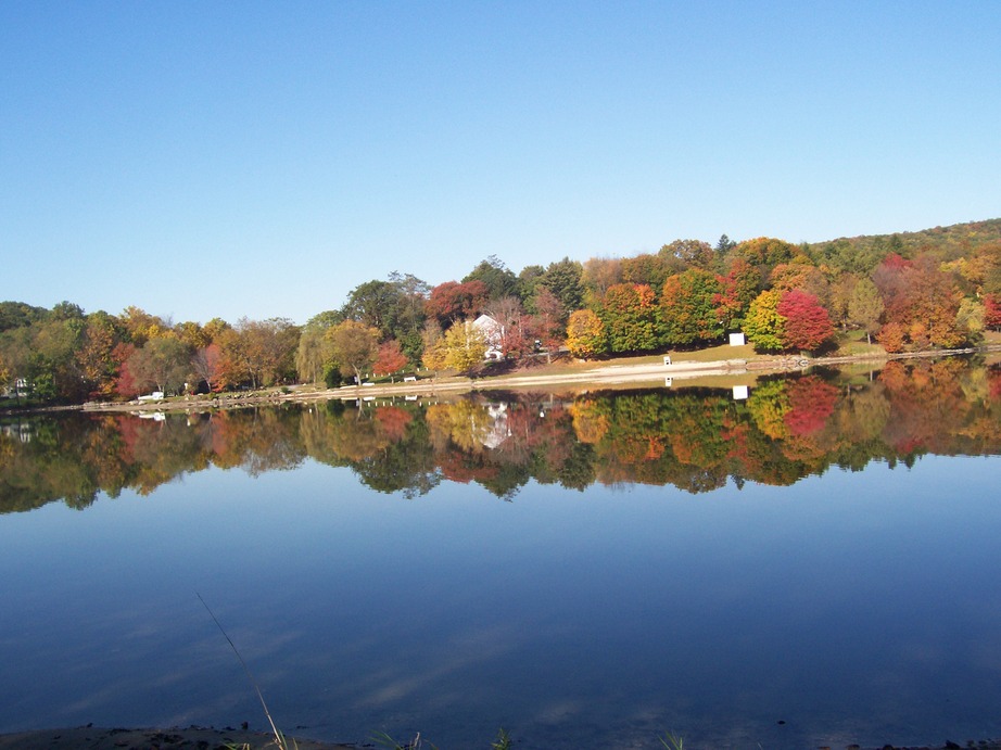 Lake Carmel, NY : Mirror on Lake Carmel Fall 2009 photo, picture, image