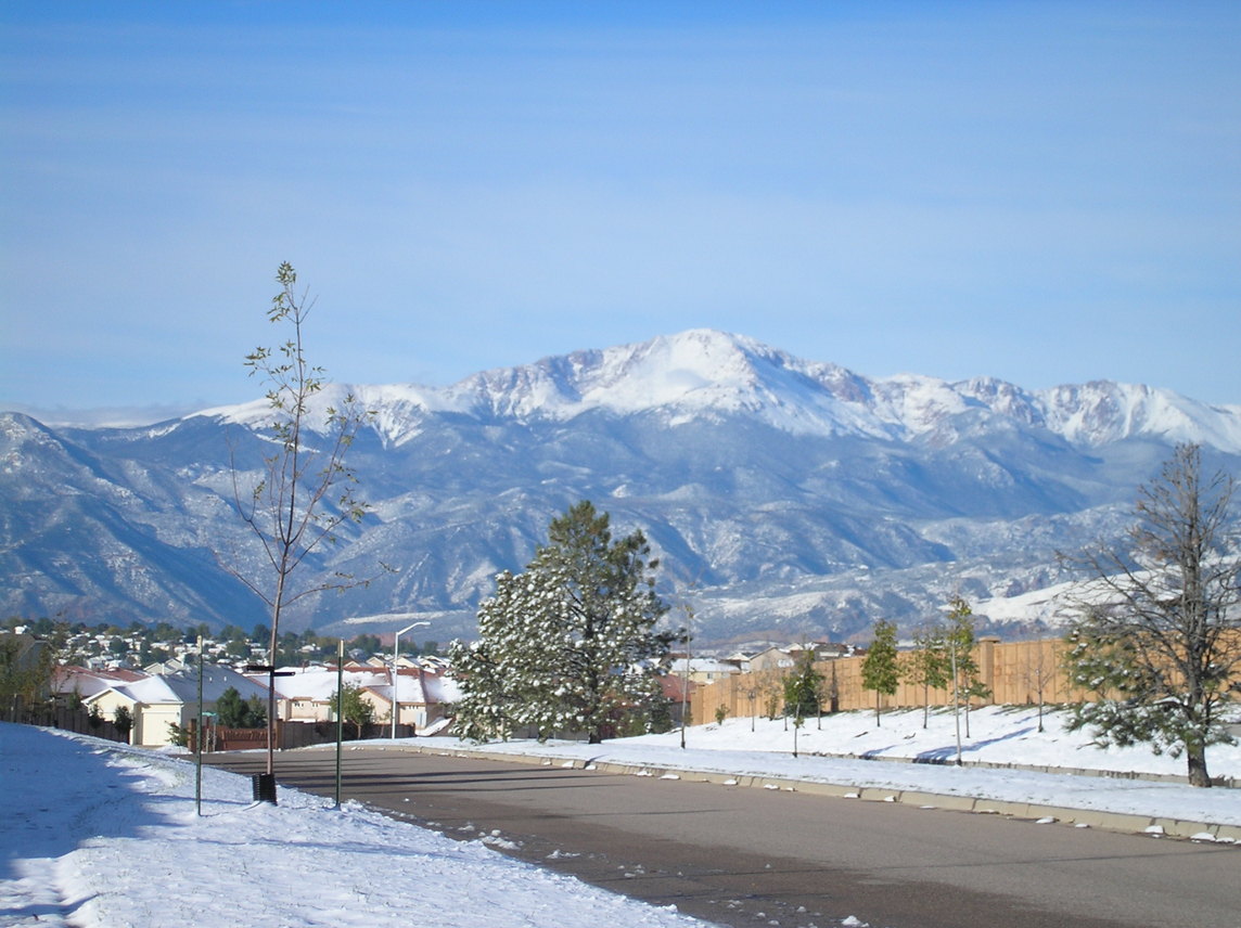 Colorado Springs, CO: View of Pikes Peak