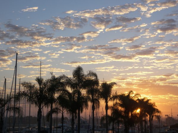 Marina del Rey, CA: Another MDR Sunrise