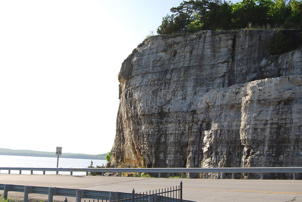Warsaw, MO Bluff by Truman Dam at Visitors Center at Warsaw photo
