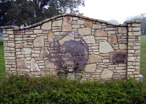 Zuehl, TX: Rio Cibolo Ranch Entrance
