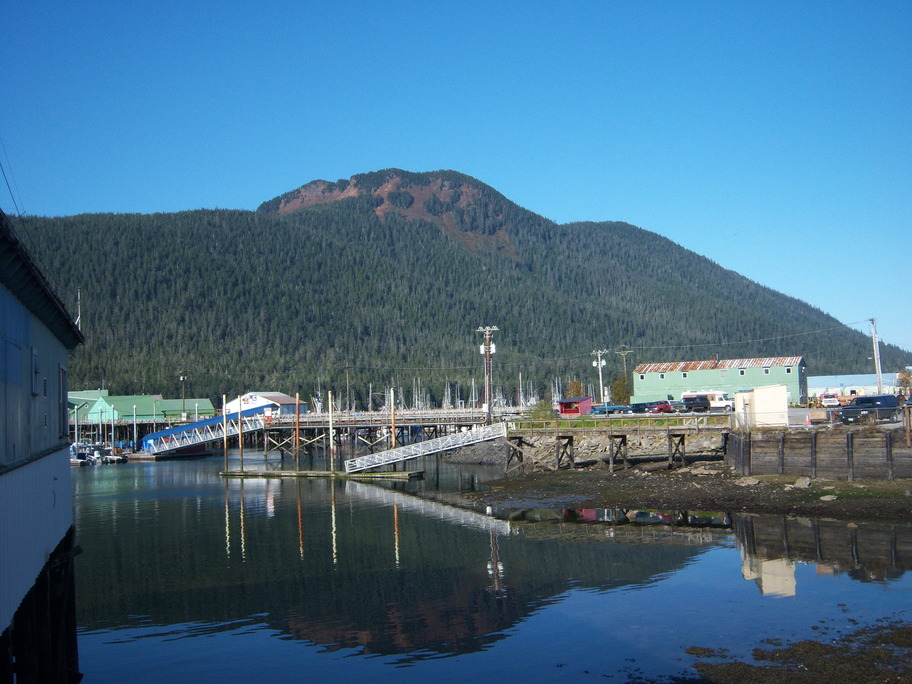 Petersburg, AK view across North Harbor, Petersburg, Alaska photo