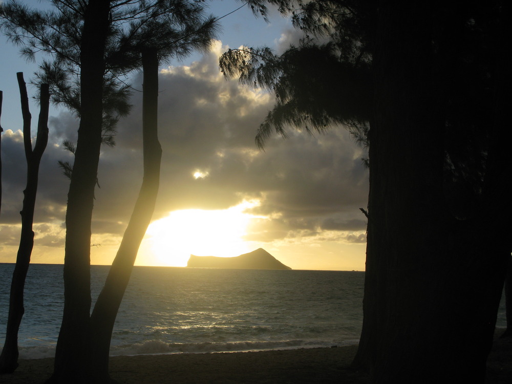 Waimanalo Hi Rabbit Island Sunset Waimanalo Beach Photo Picture