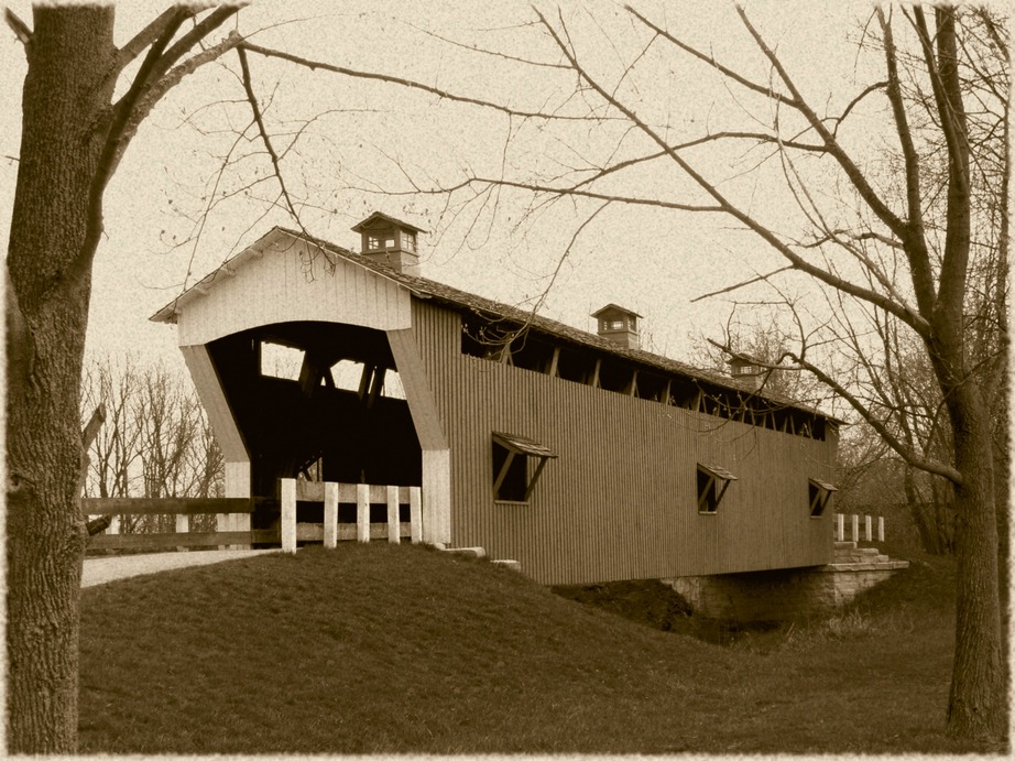 Noblesville, IN: Covered bridge at Conner Prairie