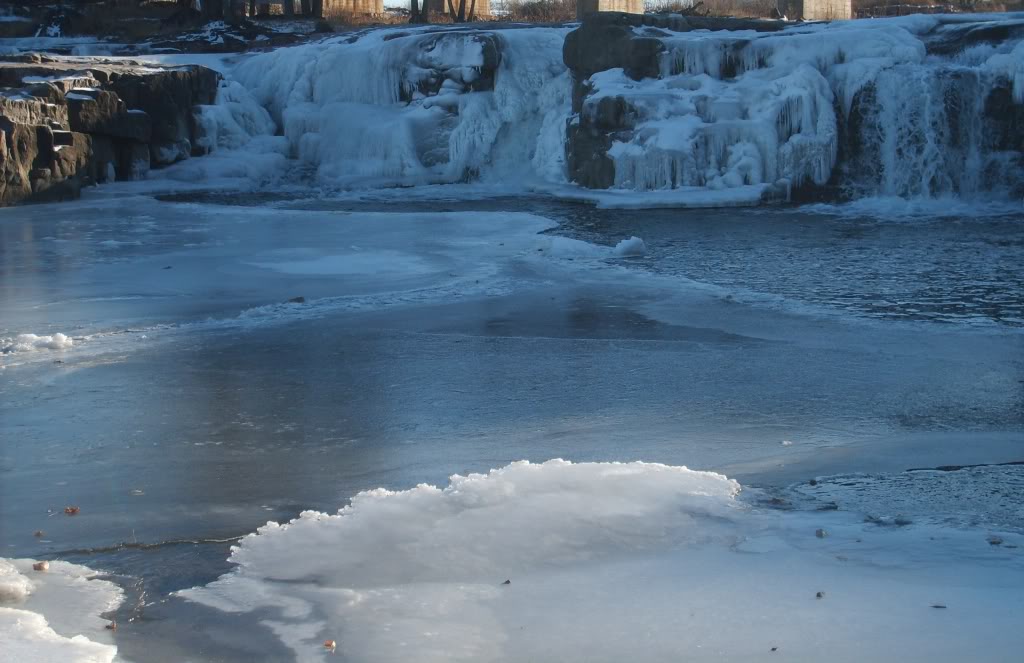 Sioux Falls, SD : Falls Park during the winter photo, picture, image