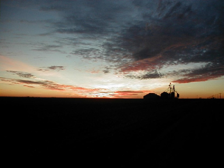 Hereford, TX: Sunset on FM 1412 15 miles north of Hereford