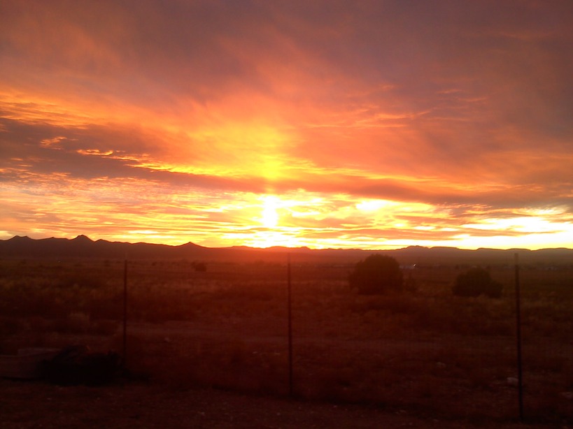 Paulden, AZ: Paulden Winter Sunset