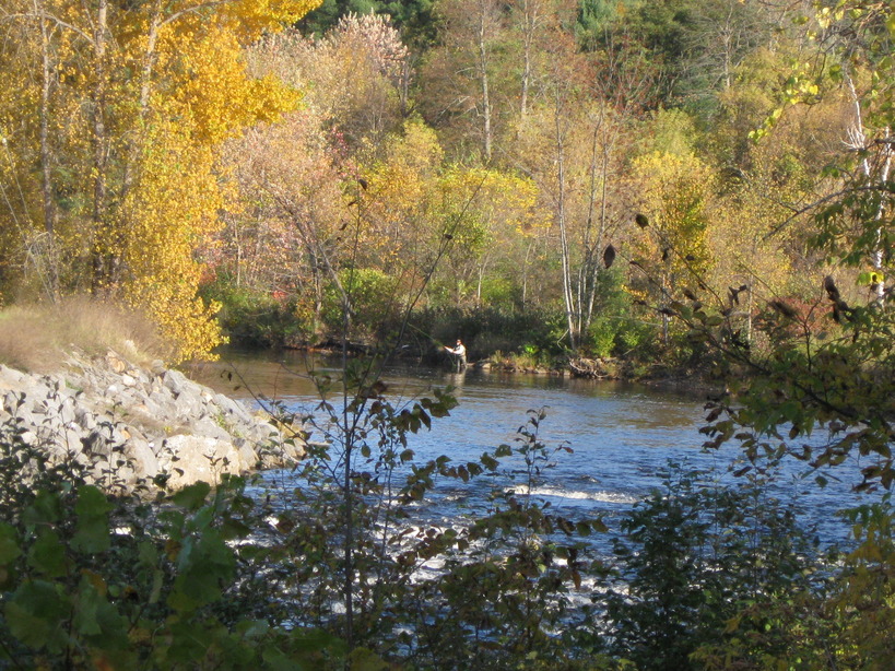 Au Sable Forks, NY Fly fishing on the Au Sable River, Northern