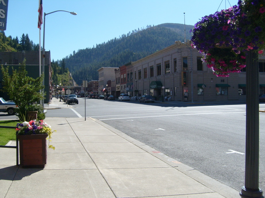 Wallace, ID: Downtown Wallace in the summer