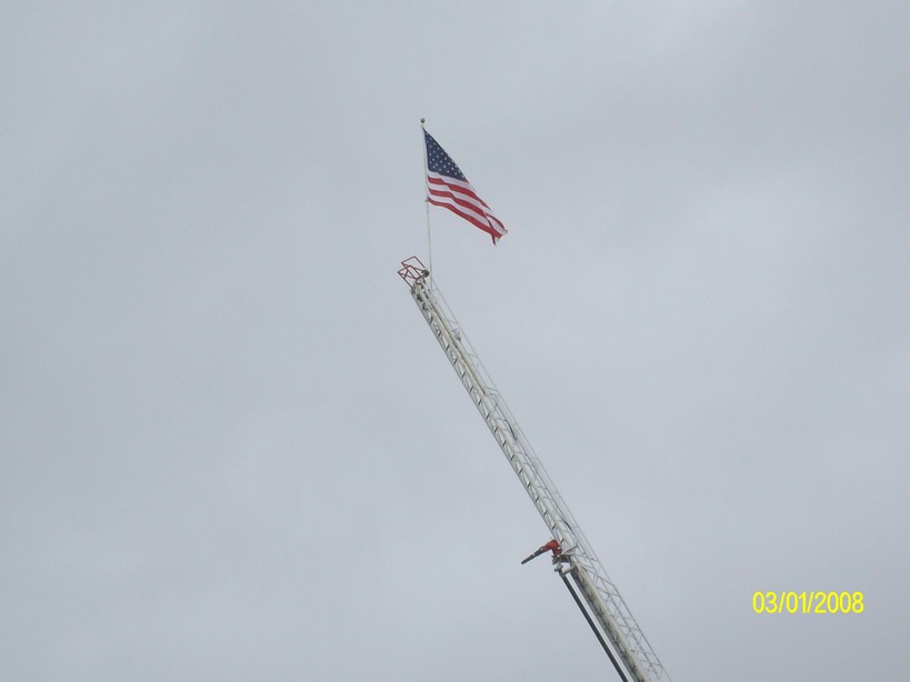Stockton, NY: Old Glory Flying High at the Firemen's Ground