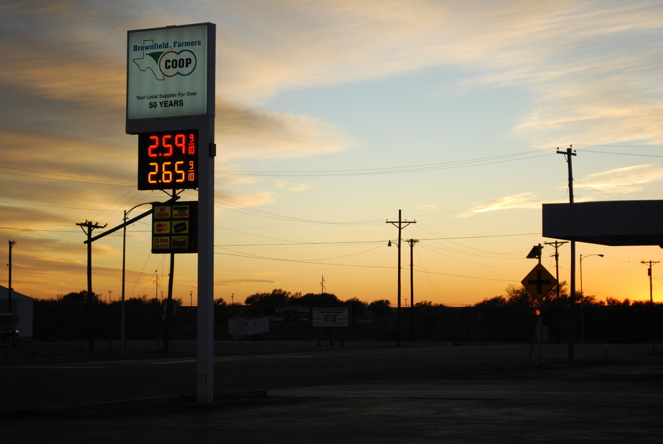 Brownfield, TX: Sunset in a Small Town