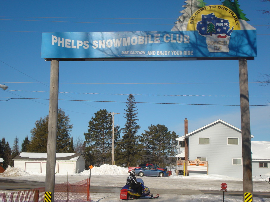 Phelps, WI: First stop for gas before out for the day