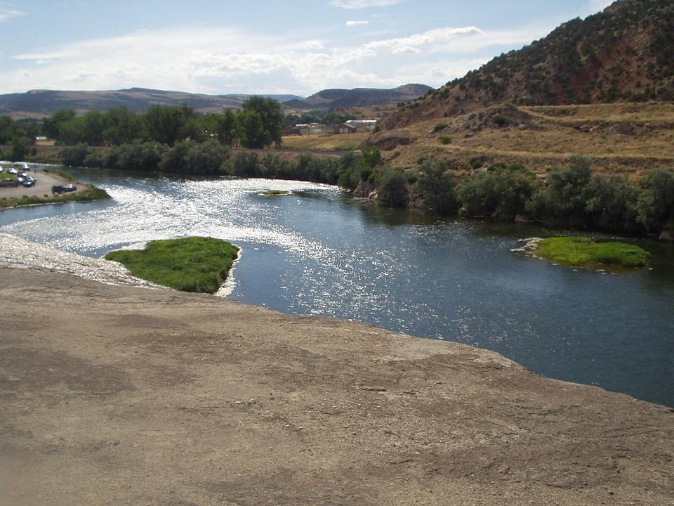 Thermopolis, WY River in Thermopolis photo, picture, image (Wyoming