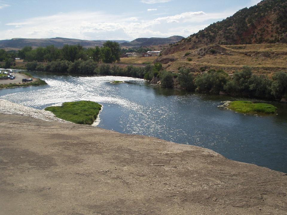 Thermopolis, WY: River in Thermopolis