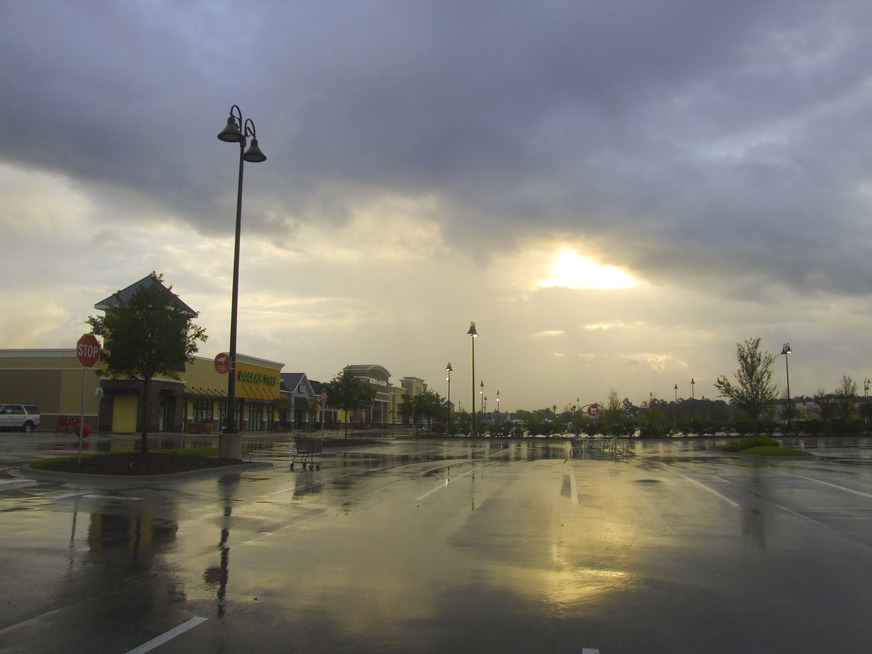 Palm Coast, FL: Stormy Morning - Shopping Center