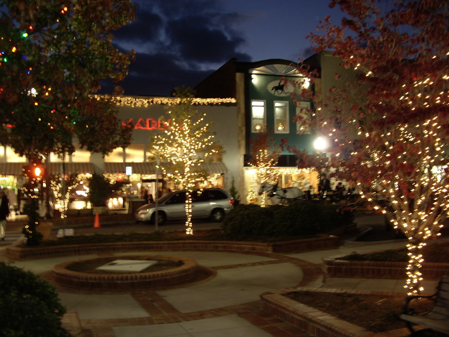 Gainesville, GA Downtown Christmas Scene photo, picture, image