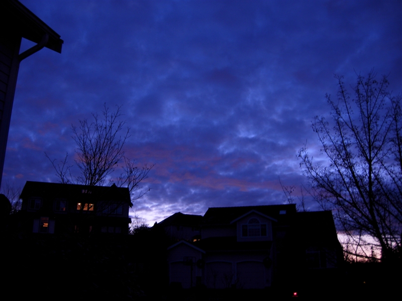 Maple Valley, WA: Sunset in Maple Valley, Washington