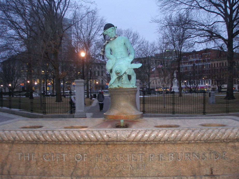 Worcester, MA: Worcester common, turtle boy statue