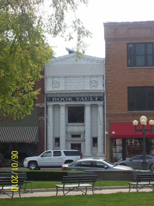 Oskaloosa, IA: Book Vault by the town square in Oskaloosa, IA