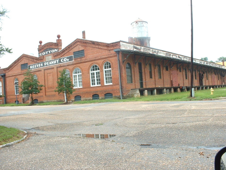 Eufaula, AL: Old Peanut factory on Main Street in Eufaula