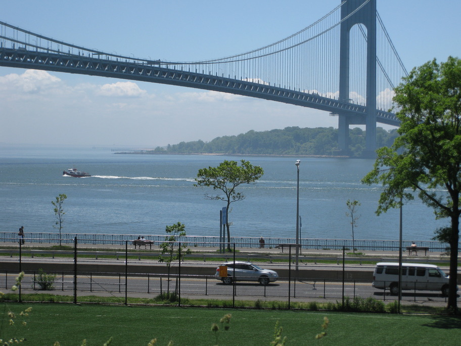 Brooklyn, NY: view on the Verrazono Brige from Brooklyn