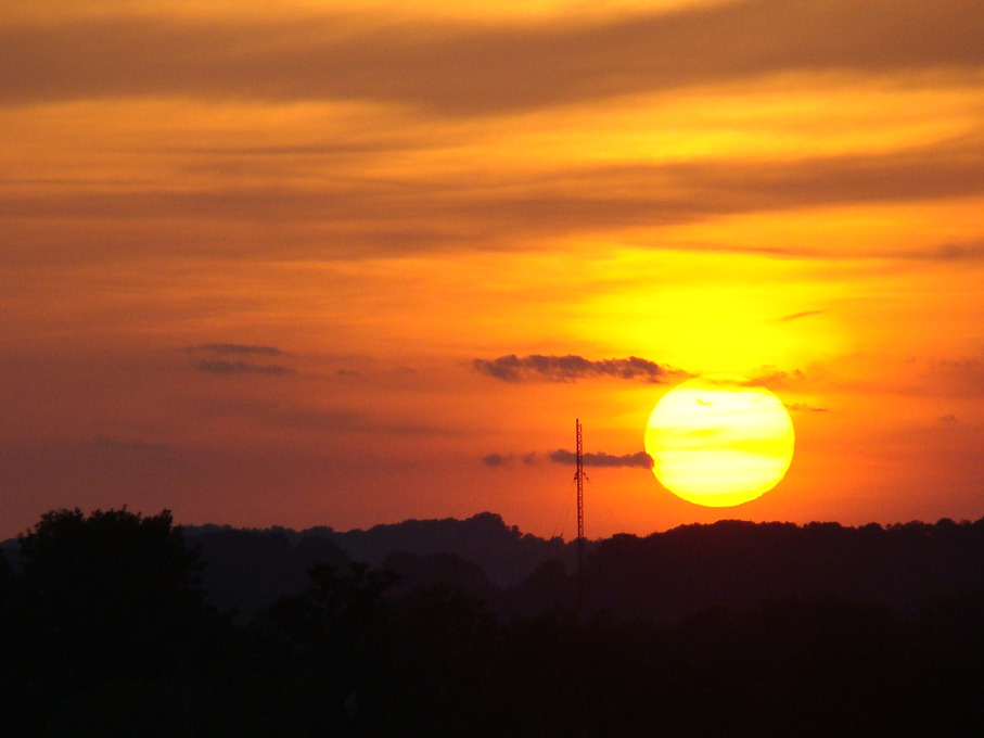 Maryville, TN: Sunset over Maryville City