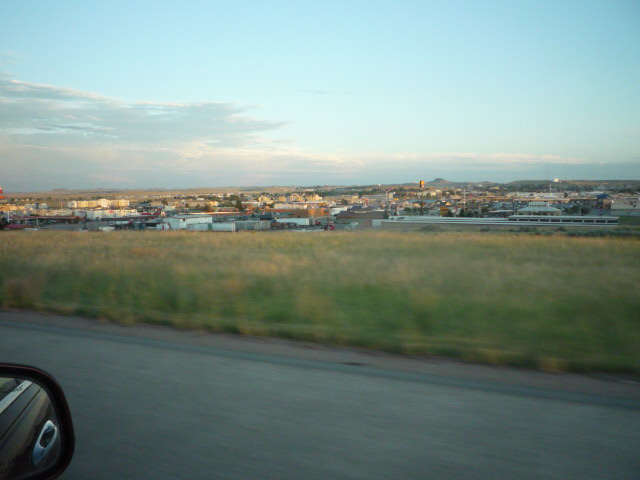 Gillette, WY: Passing Gillette in late afternoon returning to Newcastle from Yellowstone