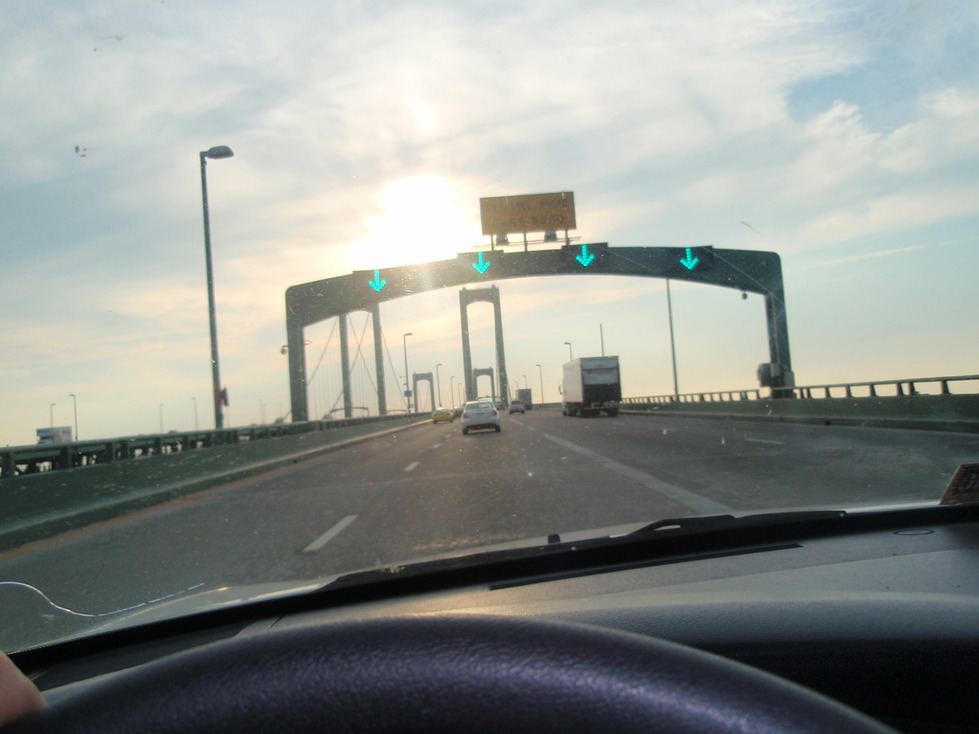 Dover, DE: The Delaware Memorial Bridge coming fro NJ