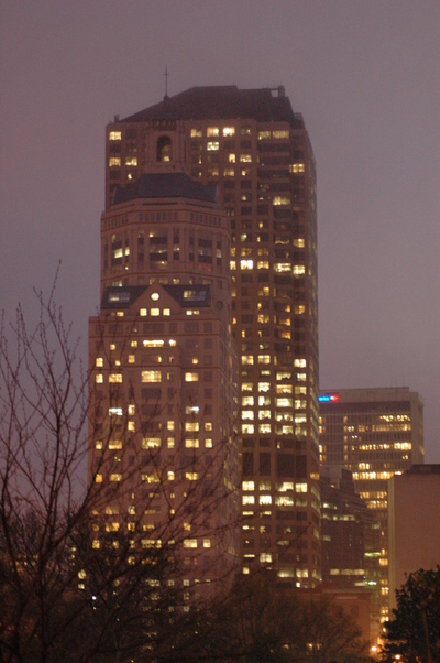 Hartford, CT : Nightime looking at CityPlace