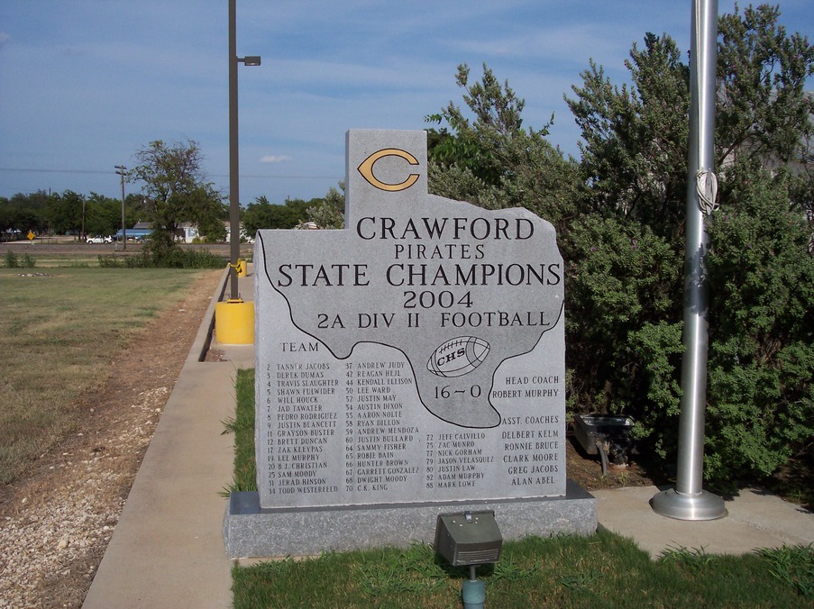 Crawford, TX: Tribute to 2004 football team
