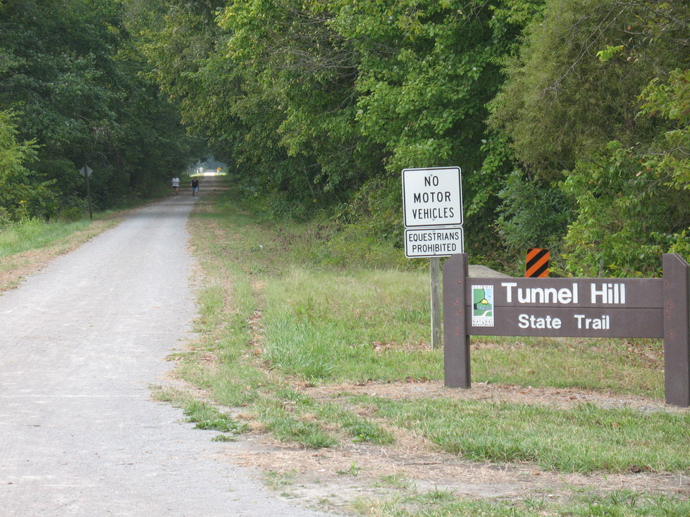 Harrisburg, IL: Start of Tunnel Hill Bike Trail in Harrisburg, Illinois