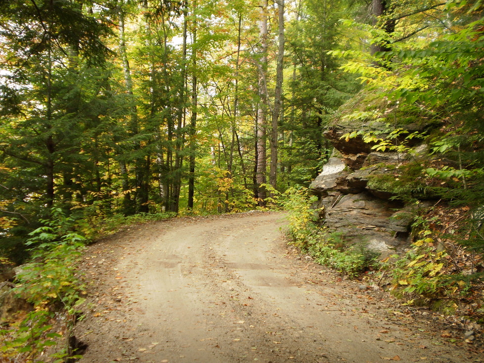 Greenwood, ME: Milhouse road face in the rock