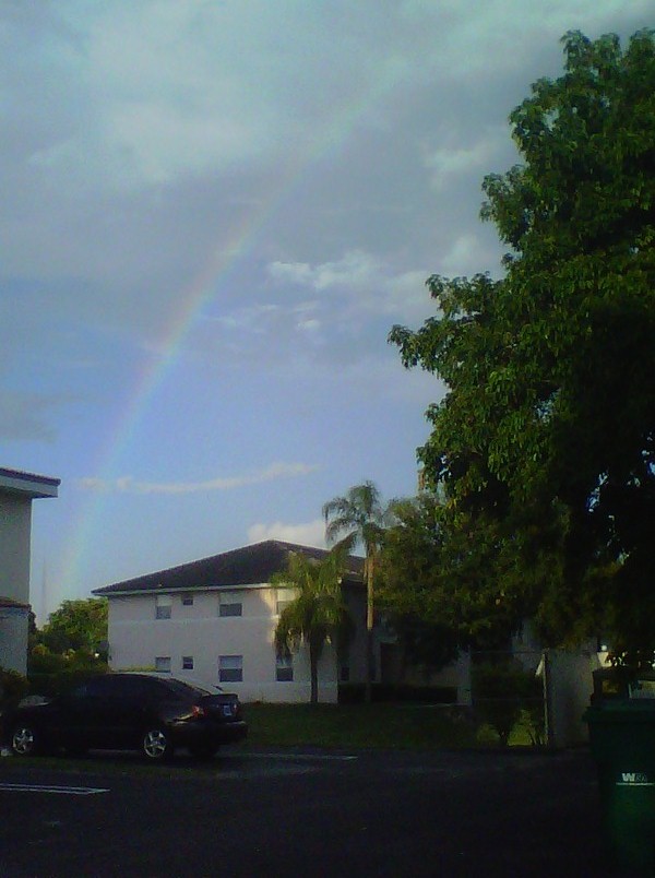 Coral Springs, FL: rainbow at royal palm blvd