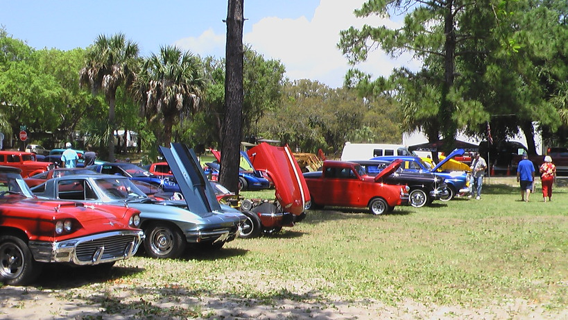 Horseshoe Beach, FL: Car Show in Horseshoe Beach