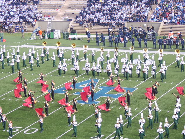 Air Force Academy, CO: Colorado Springs University band during half time