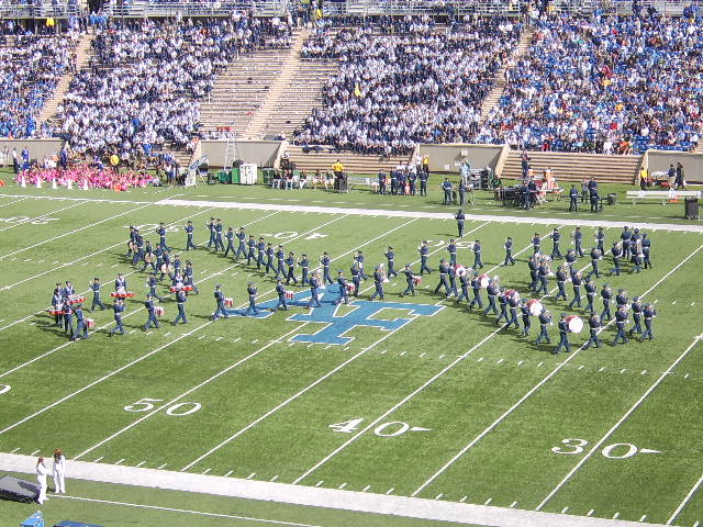 Air Force Academy, CO: Air Force Academy band during half time