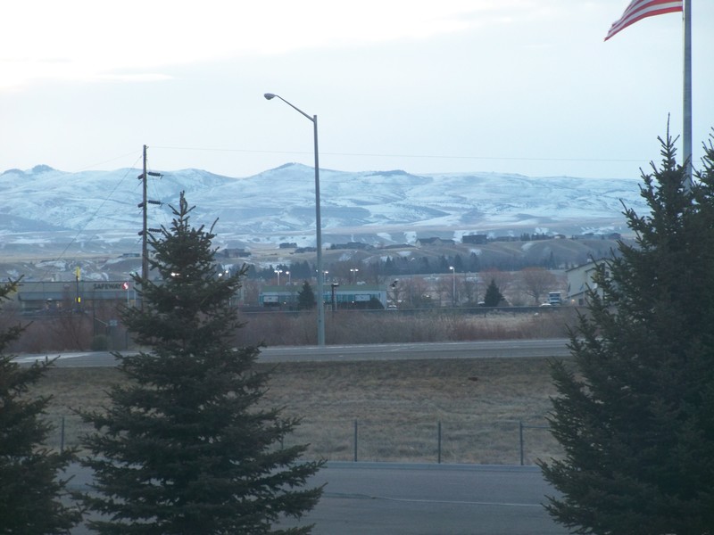 Dillon, MT: a view of the sunrise over the town