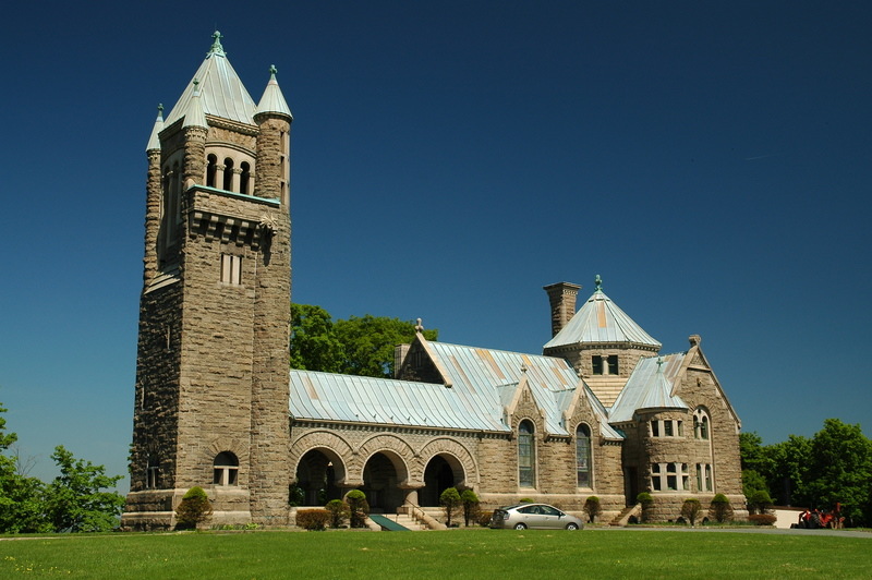 Troy, NY: Gardner Earl Memorial Chapel and Crematorium - Oakwood Cemetery