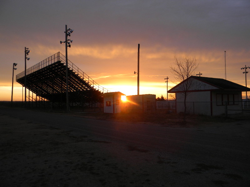 Cheney, KS Stadium at sunrise photo, picture, image (Kansas) at city