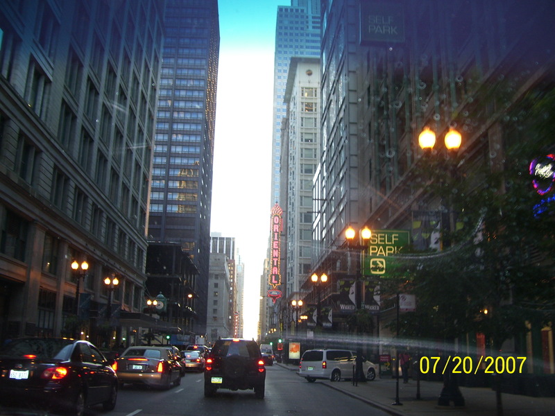 Chicago, IL: First time in the big city taking pictures from the passengers seat